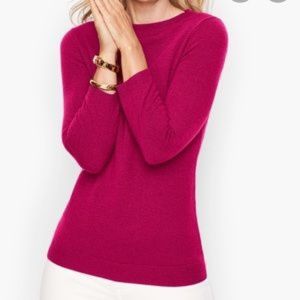 Talbots | Raspberry Pink Cashmere Audrey Sweater